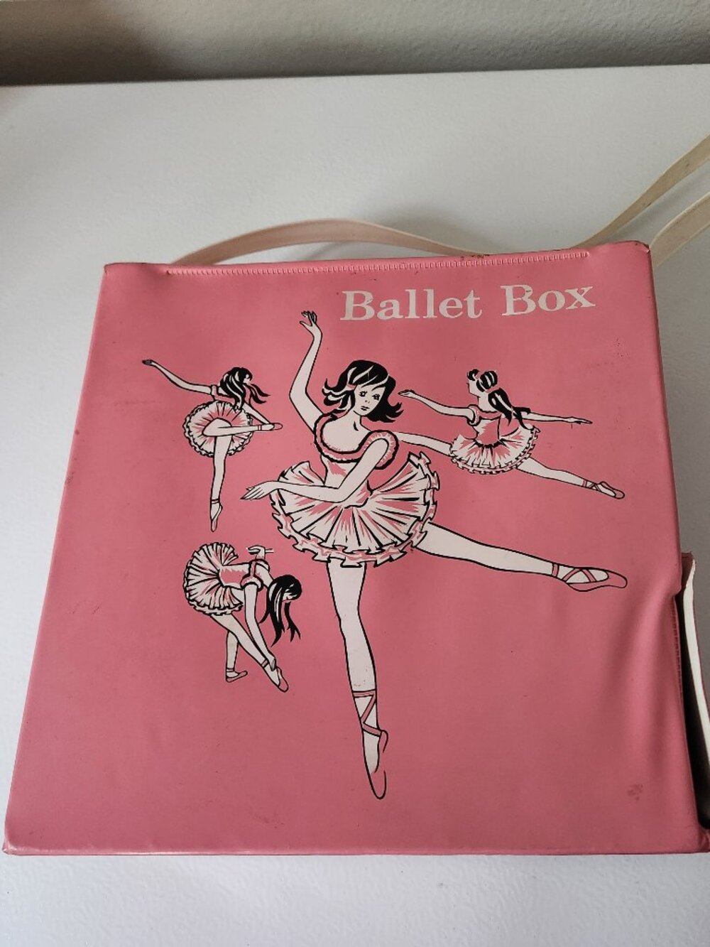 Vintage Pink Ballerina Box Bag